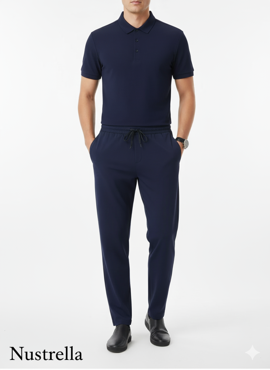 Polo & Pants Set Trendsi
