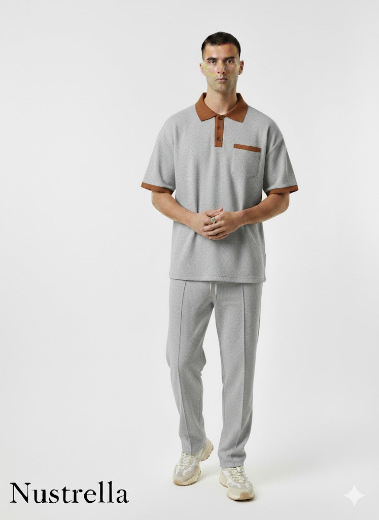 Full Størrelse Polo and Pants Set Trendsi